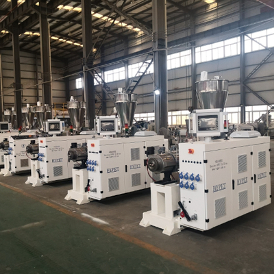 شراء آلة بثق لولبية مزدوجة مخروطية صغيرة الحجم من Shenzhen HYPET ZS35/80 45/100 51/110 online manufacture