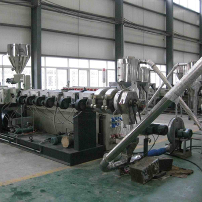 شراء Shenzhen HYPET PVC Pelletizing Line With Twin Conic Extruder / PVC Granules Making With Conic Twin Screw Extruder Machine online manufacture
