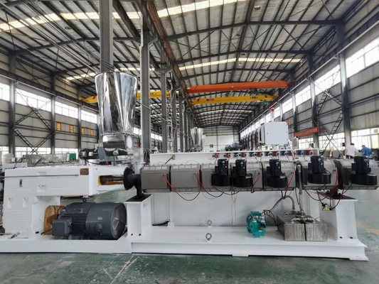 شراء Shenzhen HYPET PS75/38  95/38  125/38 High Efficient And High Speed Parallel Twin Screw Plastic Extruders online manufacture