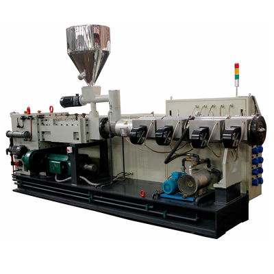 شراء آلة بثق برغي مزدوجة ذات خرج كبير لمعالجة البلاستيك 160kw PS130 / 28 إخراج 1100kg / H online manufacture
