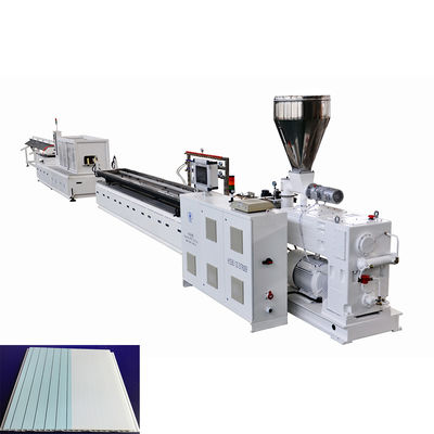 شراء 450-600mm PVC سقف الجدران والسقف الديكور لوحة صنع آلة مزدوجة المسمار طحن HYZS80/156 55kw online manufacture