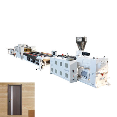 شراء WPC مجلس ماكينة 1000mm عرض خط إنتاج باب WPC online manufacture