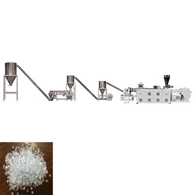 شراء آلة صنع بيليه البلاستيكية الشفافة / خط تكوير البلاستيك online manufacture