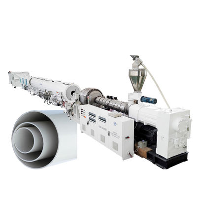 شراء خط إنتاج الأنابيب الكبيرة من PVC عالي الإنتاج HYPET315/400/500/630mm آلة صنع الأنابيب بواسطة ZS92/188 Conic Twin Extruder online manufacture