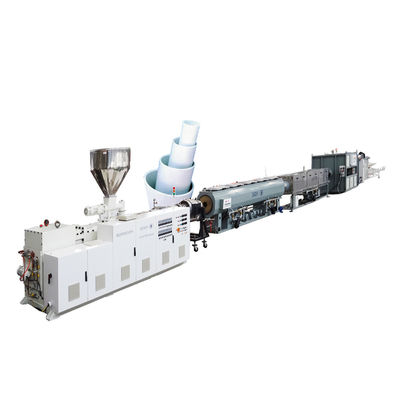 شراء آلة بثق الأنبوب PVC مع آلة البثق المزدوجة اللولب HYZS80 / 173 online manufacture