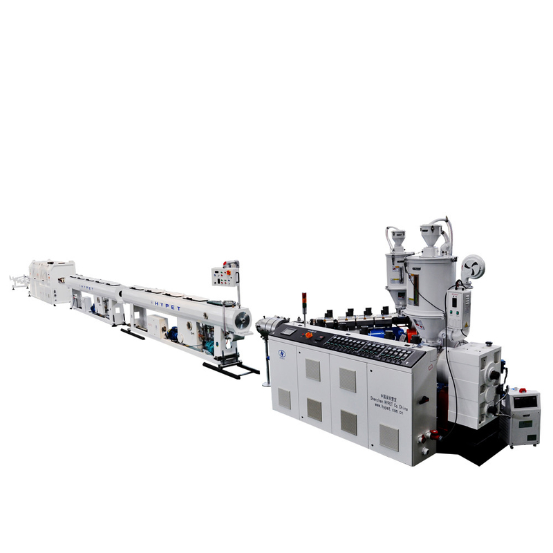 160-400mm آلة صنع الأنابيب خط الخرطوشة HDPE سعة عالية لـ HDPE / PE / PP / PPR SJ90/38
