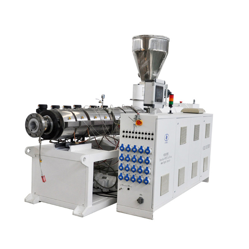 ZS95/188 110kw 1200kg/h Twin Conic Double Screw Plastic Extruder صناديق التروس العمودية عالية العزم للمواد PVC