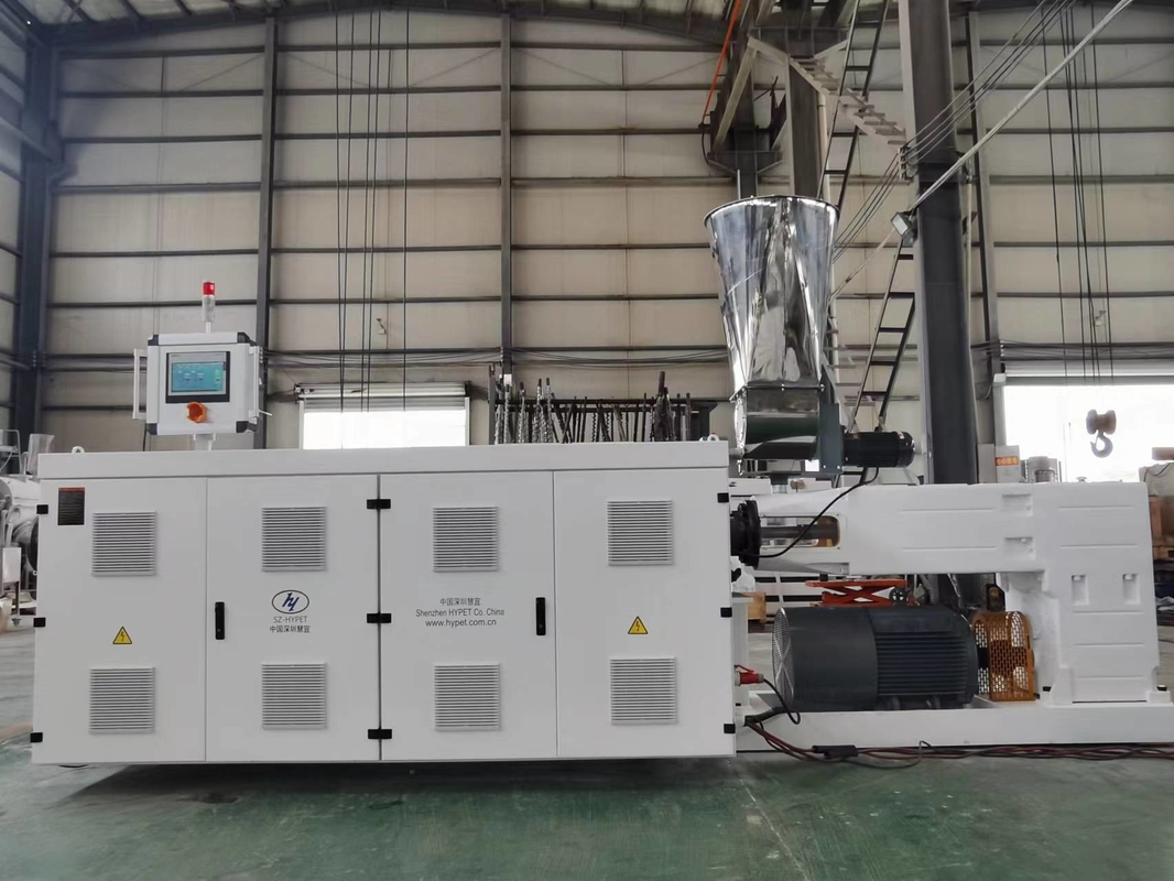 HYPS107/28 محرك طحن موازي مزدوج / مزدوج للمسامير لإنتاج أنابيب الحديقة من البلاستيك الناعمة الشفافة بجودة جيدة