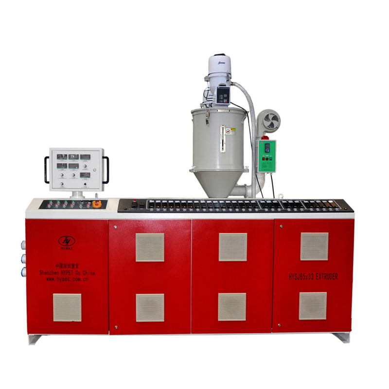 80kg/h الناتج إعادة تدوير البلاستيك محرك طحن واحد المسمار SJ65/28 مع سطح المعدات الأرضية