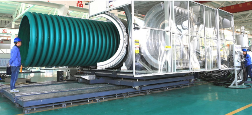 خط طحن أنابيب هيبيت مزدوجة الجدار المموج 200-600mm مع خدمة تركيب المهندس
