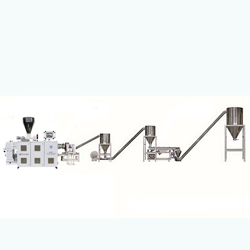 أجهزة تصنيع الكريات الخشبية البلاستيكية المركبة المختلطة محطم الحشوات HDPE / LDPE / PP / PET آلات تصنيع الكريات ، آلة تصنيع حبيبات PVC WPC